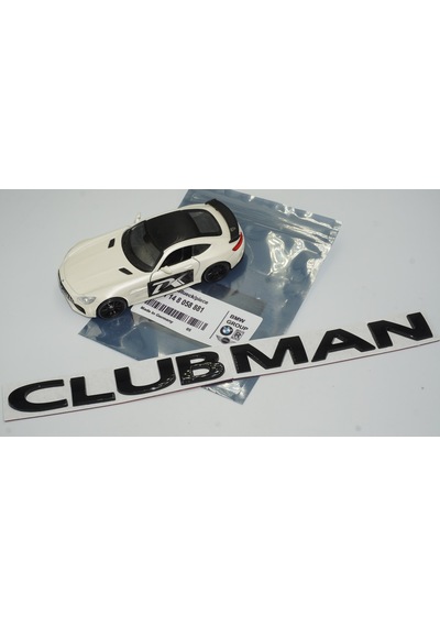Mini Cooper Clubman Siyah Metal 3m Bagaj Yazı Logo