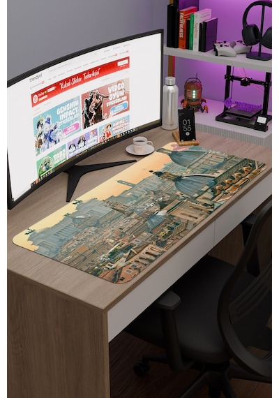 Vatikan V1 90x40 Xxl Gaming Kauçuk Kaymaz Taban Mouse Pad Fare Altlığı