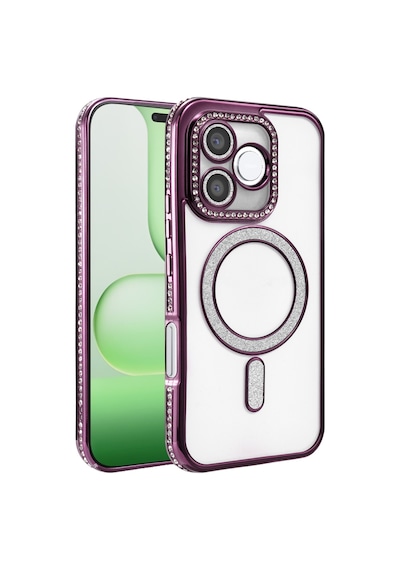 Huawei Honor 600 Lite Joke Simli Magneticsafe Kılıf - Derin Mor Çok Renkli