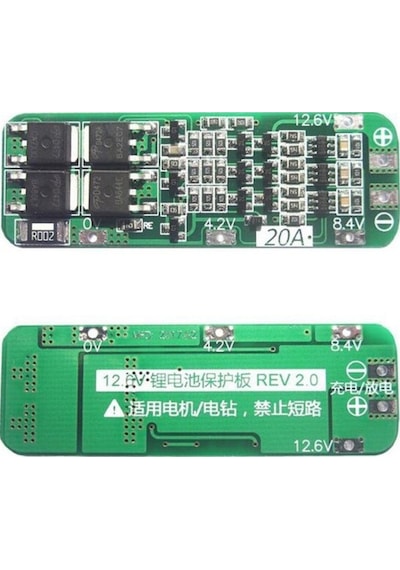 Teknoartshop-3S 20A Lipo Pil Balans Devresi Modülü Bms