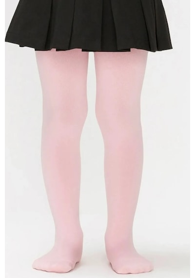Kız Çocuk Opak Külotlu Çorap Mnk0473 Pembe