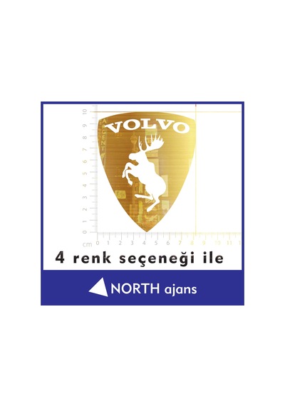 Altın Araç Sticker Etiketleri 10cm Model 28