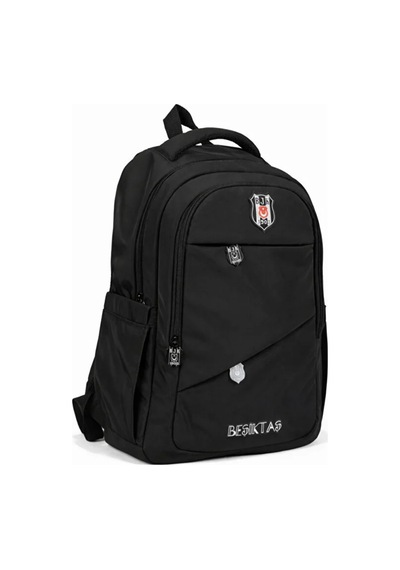 Me Çanta Beşiktaş Lisanslı Cep Detaylı Siyah Sırt Çantası