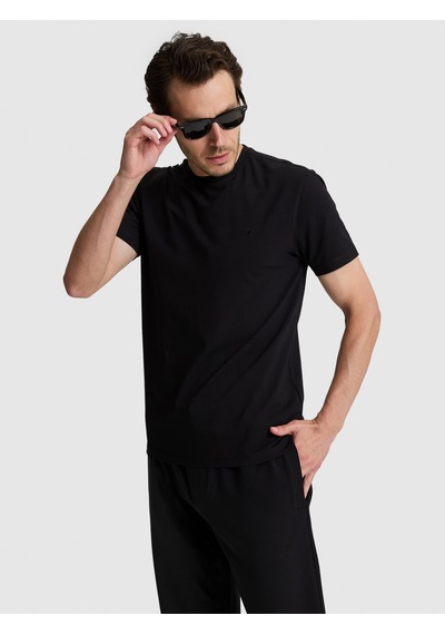 Cacharel Erkek Siyah Tişört Basic 50328373-vr046