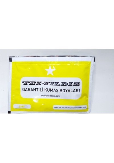 Yıldız Kumaş Boyası Sarı Renk
