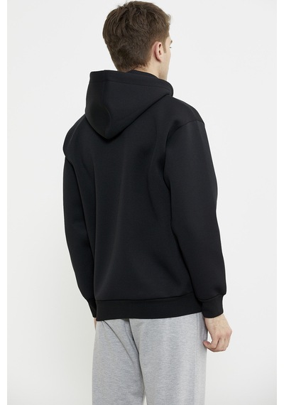 Sementa Oversize Kapüşonlu Sweatshirt - Siyah Siyah
