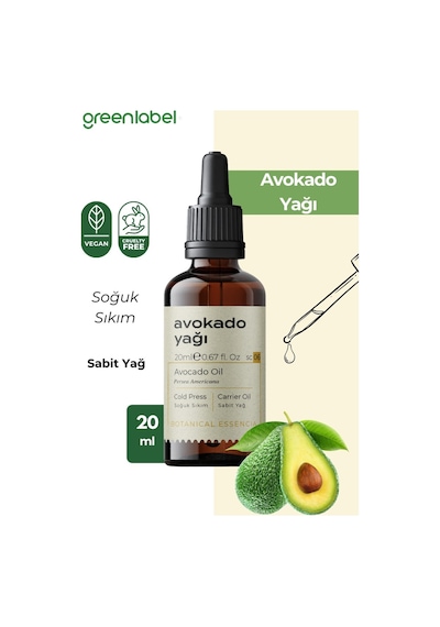 Greenlabel Green Label Avokado Yağı 20 Ml