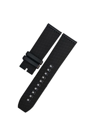 Breitling Modeli 24mm Siyah Renk Silikon Saat Kordonu