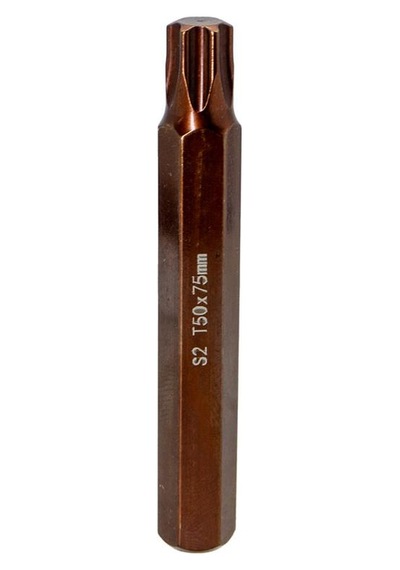 6569 Uzun Torx Bits Uç T50x75 Mm 10 Mm Saplı