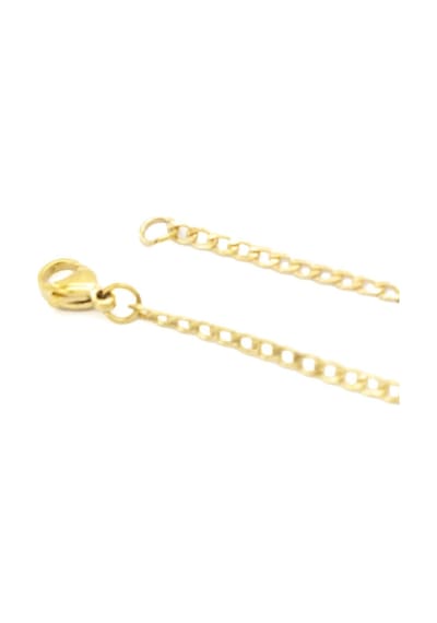 Ferizz Altın Kaplama 1 Mm Kalınlık İnce Figaro Unisex Zincir 45 Sarı