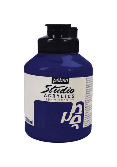 Pebeo Studio Akrilik Boya 500Ml No 47 Dark Cobalt Violet