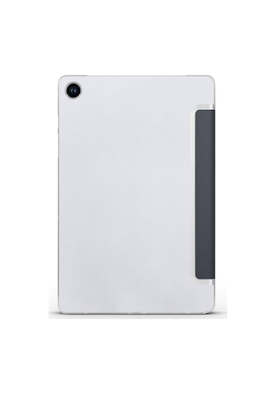 Samsung Tablet Galaxy Tab A9 X110/galaxy Tab A11 İle Uyumlu Tablet Kılıfı Smart Cover Uyku Modlu Standlı Arkası Sert Şeffaf Kapak Siyah