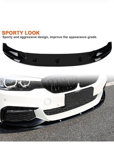 Bmw 5 Serisi F10 M Sport Ön Lip 2011-2016 İthal Pianoblack