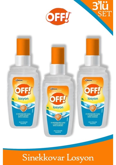 Off Sinekkovar Losyon 100 Ml X 3 Adet