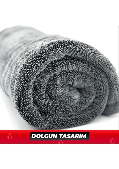 50x70 Cm Süper Su Emici Özellikli Mikrofiber Araç Kurulama Havlusu, Orta Boy Çift Katlı Araç Kurutma Ve Torpido Si