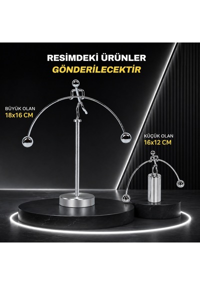 Yüksek Kalite 2 Pcs Dynamic Balancing İnstrument 2 Adet Metal Denge Adam Dekor Obje Yılbaşı Hediyesi