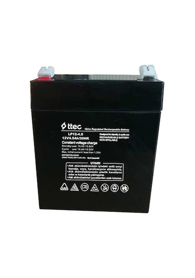 Ttec 12V Volt 4.5A Akü - 12V 4.5 Ah Kuru Akü 2024 Üretim