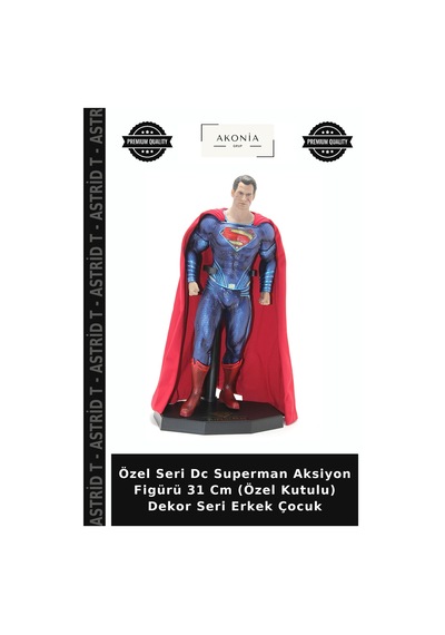 Özel Seri Dc Superman Aksiyon Figürü 31 Cm Özel Kutulu Dekor Seri Erkek Çocuk