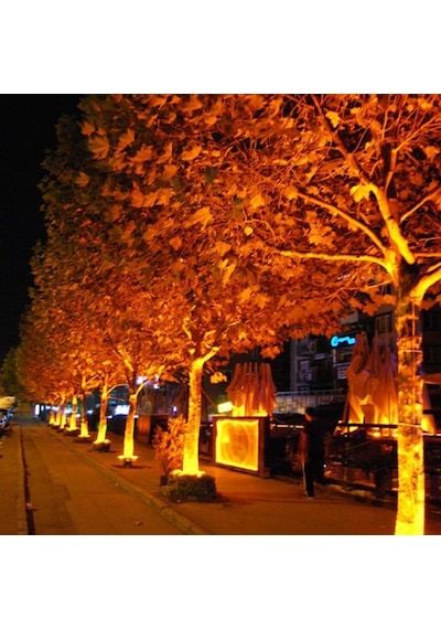 Forlife 18watt Solar Çim / Bahçe Aydınlatma Armatürü Amber Işık
