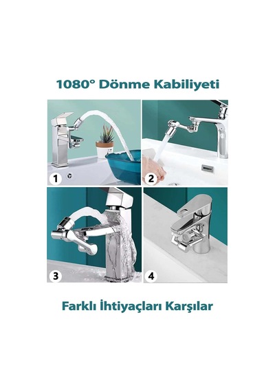 1080 Derece Musluk Başlığı