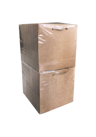 Çanta Karton Minik Boy Kraft 11x11 CM Naturel