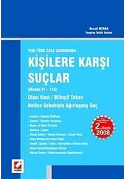 Kişilere Karşı Suçlar - Necati Meran - Seçkin Yayıncılık