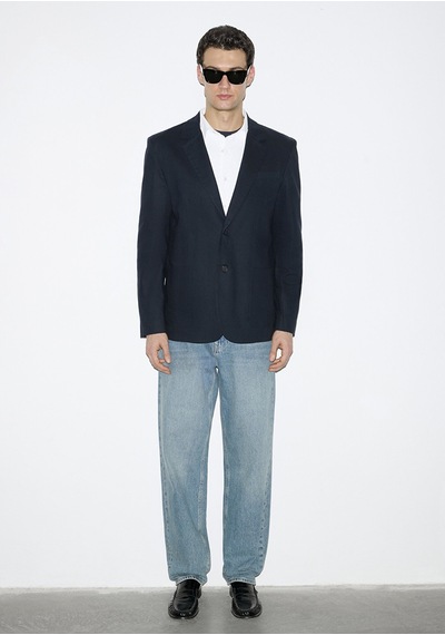 Mavi - Keten Karışımlı Lacivert Blazer 0110828-86623
