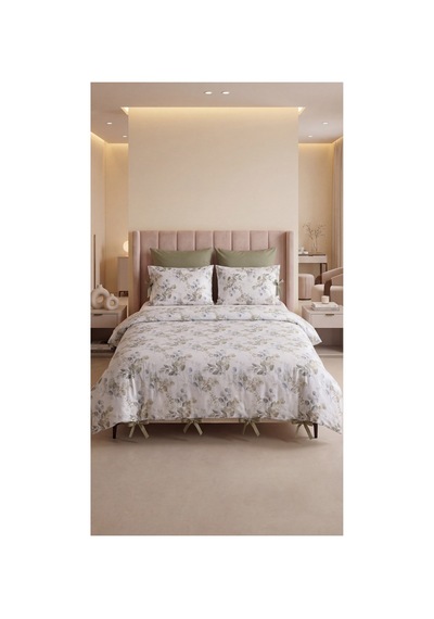 %100 Pamuk Çift Kişilik Okaliptüs Desenli Nevresim Seti 220x200 Cm Bağcıklı 2 Desenli + 2 Düz Beyaz Yastık Kılıfı Yeşil - 909842890 Yeşil %100 Pamuk Çift Kişilik Okaliptüs Desenli Nevresim Seti 220x200 Cm Bağcıklı 2 Desenli + 2 Düz Beyaz Yastık Kılıfı Yeşil - 909842890 Yeşil