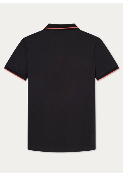 Hackett Siyah Erkek %100 Pamuk Slim Fit Polo T-shirt Hm563230