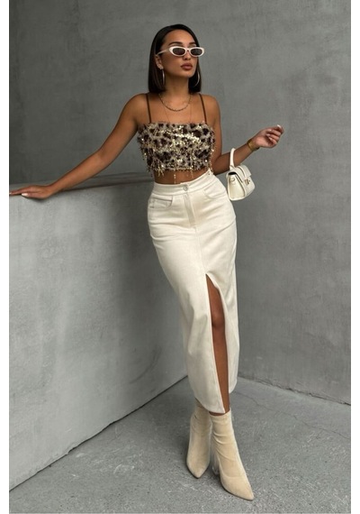 Verymoda Leopar Desenli Büstiyer F1777 L. Sacaklı