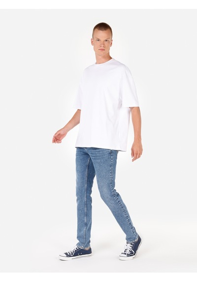 Colin's Colins 044 Karl Düz Fit Düşük Bel Düz Paça Jean Koyu Mavi Erkek Pantolon 001