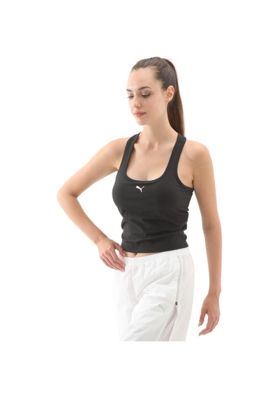 526645-01 Puma W Cloudspun Mesh 2:1 Tank Kadın T-shirt Siyah 526645-01 SIYAH