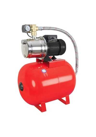 Nortek Jsp Inox Yatık Jet Pompalı Paket Hidrofor 24 Litre Yatık Tanklı