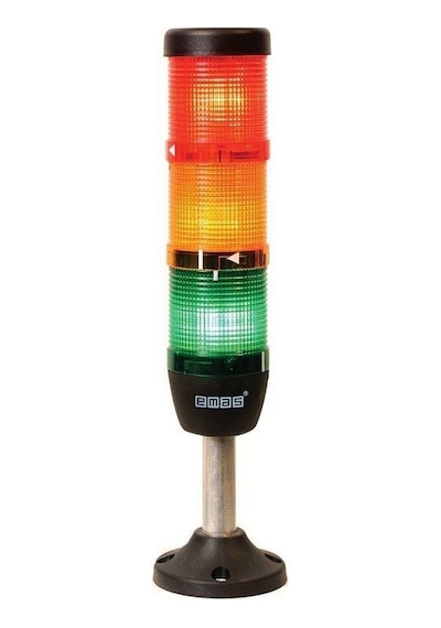 Emas Ik53l024xm03 50mm 24v Led 100mm Al.ayaklı Uclu Ik