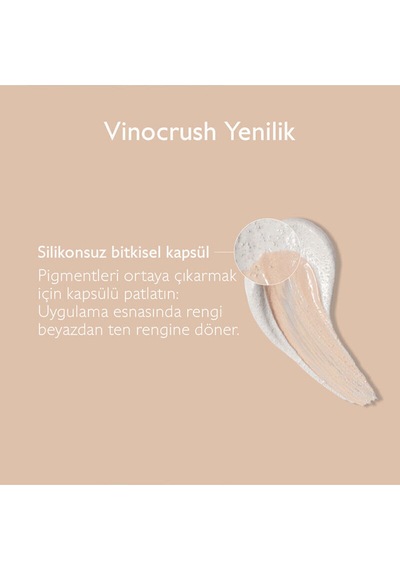 Cilt Tonunu Eşitleyen Kapatıcı Vinocrush Creme Teinte Renkli Nemlendirici Skin Tint 01 30ml