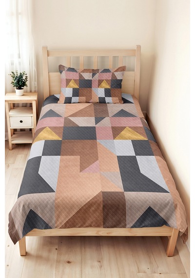 Geometrik Pudra Genç Odası Tek Kişilik Pike Takımı - Gri Bej Modern 160x220 Cm Kapitone Yatak Örtüsü Kırık Sepet Kırıntısı Geometrik Pudra Genç Odası Tek Kişilik Pike Takımı - Gri Bej Modern 160x220 Cm Kapitone Yatak Örtüsü Kırık Sepet Kırıntısı