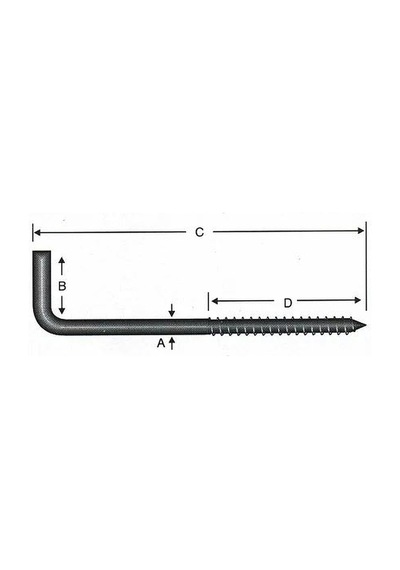 Vidalı Korniş Çivi No:3 - 3,5x30 - 200 Adet 3.5x30 Mm