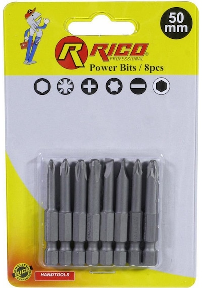 Rico 005-kk1130 Yıldız Düz Bits Uç Seti Ph+pz+sl 8 Parça 50 Mm N11.38 Rico 005-kk1130 Yıldız Düz Bits Uç Seti Ph+pz+sl 8 Parça 50 Mm N11.38