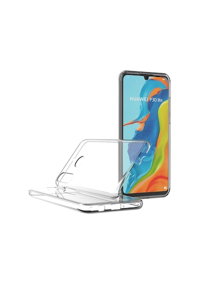 Teknomoda Huawei P30 Lite 360 Derece Kilif Kristal Silikon Seffaf Ön Arka 398209659