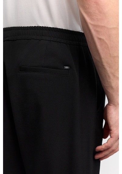 Avva Erkek Siyah Beli Lastikli Bağcıklı Kolay Ütülenen Relaxed Fit Jogger Pantolon A62y3041
