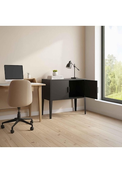 Terraguard Çift Kapaklı Metal Dolap - 70x35x35cm Ayaklar Dahil 65cm Yükseklik Siyah Diğer Terraguard Çift Kapaklı Metal Dolap - 70x35x35cm Ayaklar Dahil 65cm Yükseklik Siyah Diğer