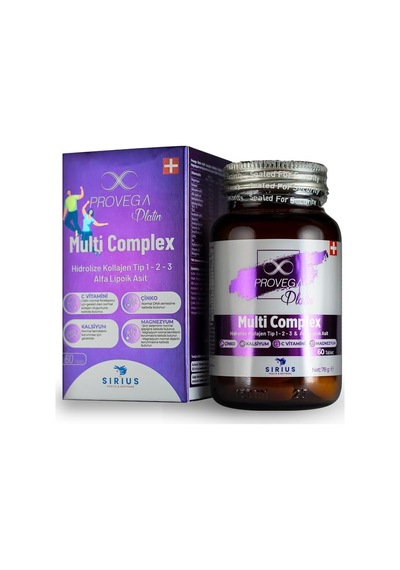 Platin Multi Complex%100 Doğal Kolajen - Alfa Lipoik Asit, Magnezyum, Kalsiyum, Bor, 60 Kapsül