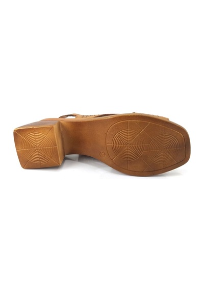 Venüs 2311503 Günlük Hakiki Deri Bayan Sandalet-taba Taba