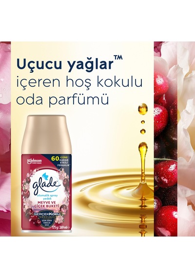 Otomatik Sprey Yedek, 2'li Paket, Meyve Ve Çiçek Buketi, 269ml 2 Yedek