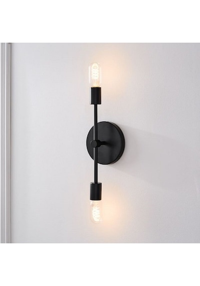 Riolight Retro Ikili Metal Duvar Aplik (543644607) Siyah