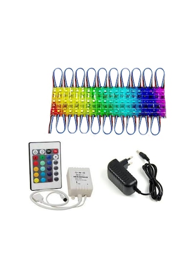 Tak Çalıştır Rgb Led Seti 20 Ledli 5050 Rgb Modül Led Power Led
