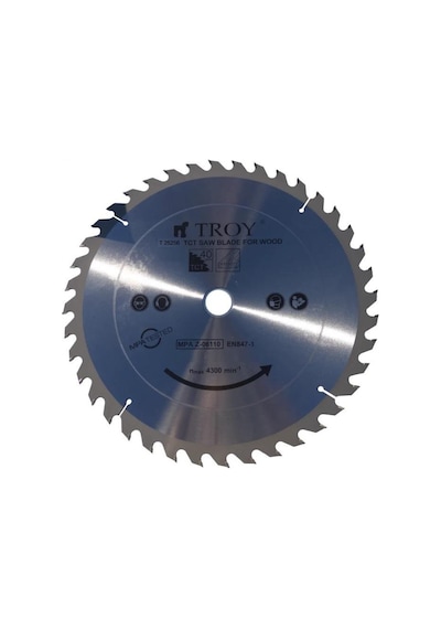 Troy 25256 Ahşap Dairesel Testere Bıçağı Ø305mm X 60t