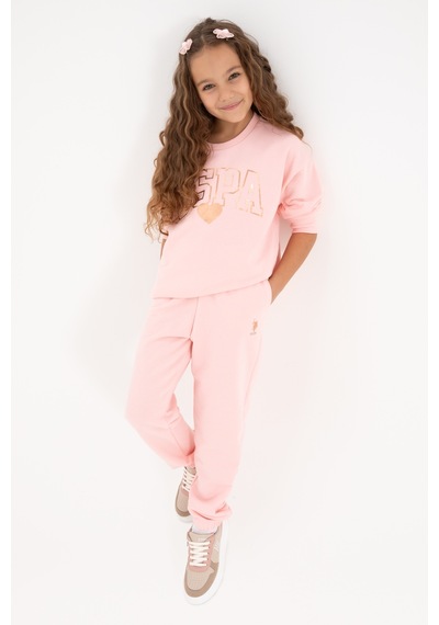 U.s. Polo Assn. Kız Çocuk Açık Pembe Pijama Takım 50318935-vr078 Acık Pembe