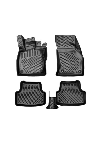 Rizline 3d Oto Paspas Siyah Renk Volkswagen Golf 7 2012 - 2019 İle Uyumlu