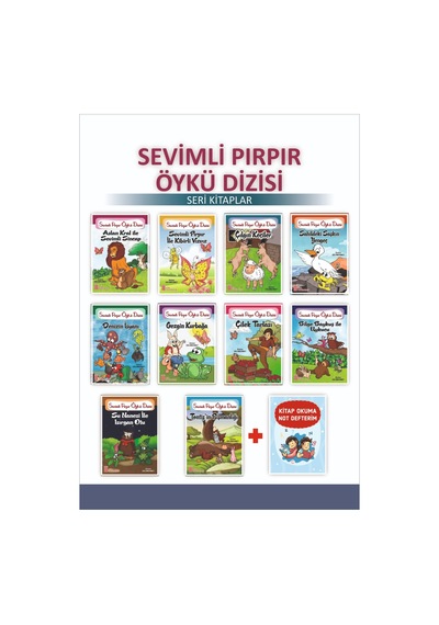 1.sınıflar İçin Sevimli Pırpır Öykü Dizisi + Kitap Okuma Not Defteri